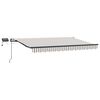 vidaXL Toldo retr&aacute;ctil Gris claro y blanco. 600 x 300 cm