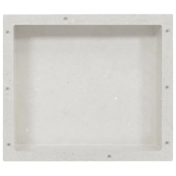 vidaXL Hornacina de ducha blanco 41x36x10 cm
