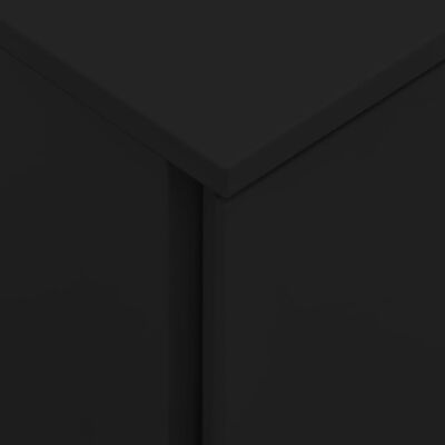 vidaXL Armario archivador acero negro 39x45x67 cm
