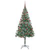 vidaXL &Aacute;rbol de Navidad artificial Verde 180 cm PVC y acero