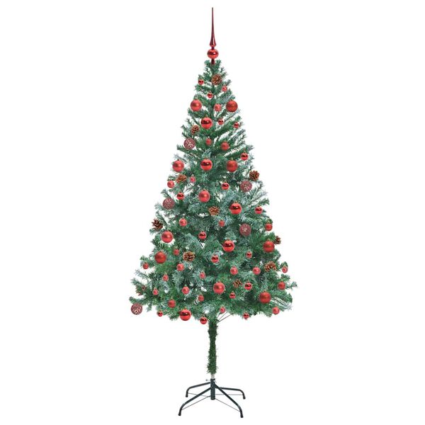 vidaXL &Aacute;rbol de Navidad artificial Verde 180 cm PVC y acero