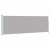 vidaXL Toldo lateral retr&aacute;ctil de jard&iacute;n gris 100x314 cm