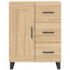 vidaXL Aparador alto madera contrachapada color roble 69,5x34x180 cm