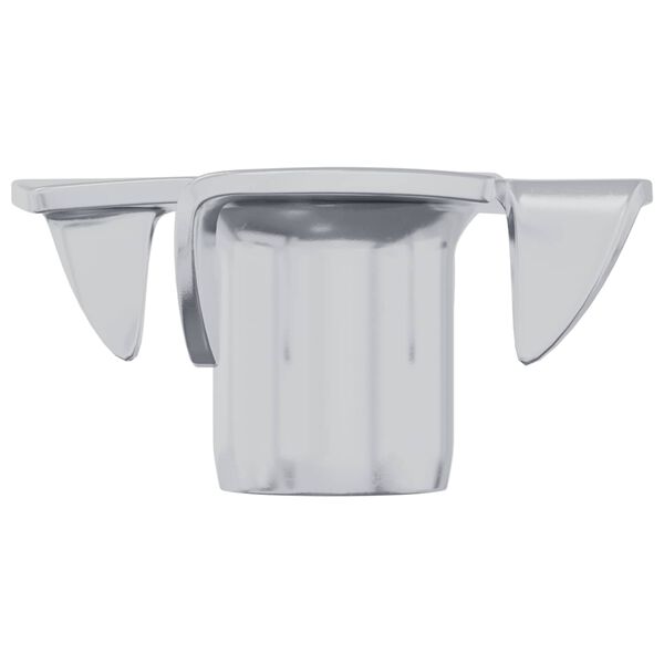 vidaXL Tuerca T dentada 2 pcs Plateado M6 mm Acero