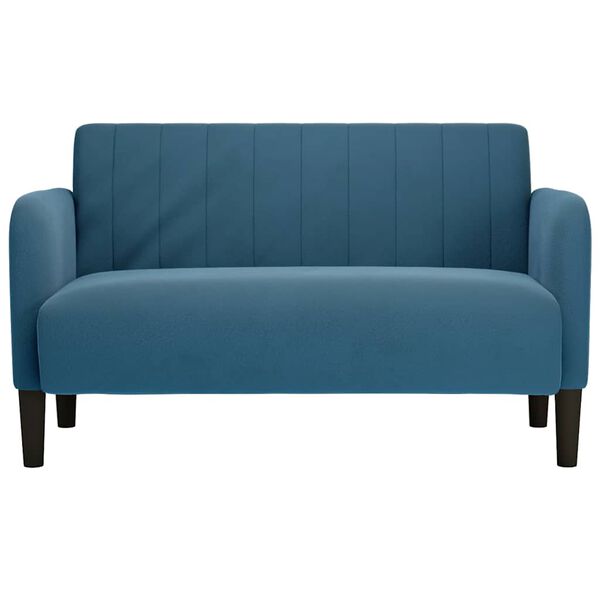 vidaXL Sof&aacute; Loveseat Terciopelo Azul 109 cm