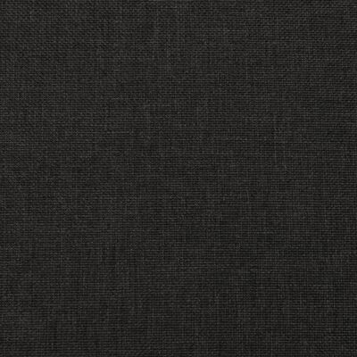vidaXL Reposapiés de tela negro 78x56x32 cm