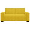 vidaXL Sof&aacute; de 2 plazas terciopelo amarillo 140 cm