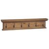 vidaXL Perchero montado en pared Natural 100 x 10 x 20 cm