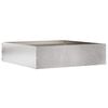 vidaXL Borde de C&eacute;sped 50 x 50 x 13 cm Acero inoxidable Plateado