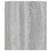 vidaXL Mesillas de noche de pared 2 uds gris Sonoma 38x34x40 cm