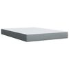 vidaXL Cama box spring con colch&oacute;n tela gris claro 140x200 cm