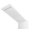 vidaXL Sistema de panel de ducha aluminio blanco mate