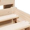 vidaXL Cama con estanter&iacute;a sin colch&oacute;n madera maciza de pino 140x200cm