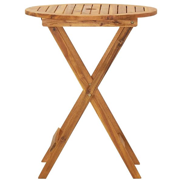 vidaXL Comedor de jard&iacute;n plegable 3 piezas madera maciza de acacia