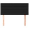 vidaXL Cabecero de tela negro 80x5x78/88 cm