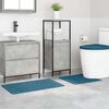 vidaXL Conjunto de alfombra de ba&ntilde;o antideslizante 3 pcs Azul PP