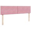vidaXL Estructura de cama otomana colchones terciopelo rosa 200x200cm