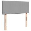 vidaXL Cama otomana con colch&oacute;n gris claro 120x200 cm tela