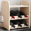 vidaXL Botellero con tablero superior madera maciza pino 33x25x37 cm