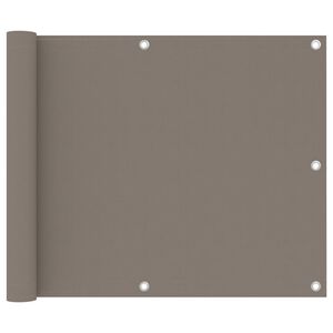 vidaXL Toldo para balc&oacute;n de tela Oxford gris taupe 75x300 cm