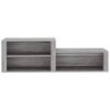 vidaXL Mueble zapatero madera contrachapada gris Sonoma 150x35x45 cm