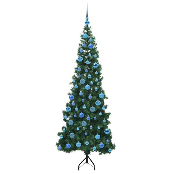 vidaXL &Aacute;rbol de Navidad Artificial de Esquina Verde 180 cm PVC y Metal