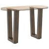 vidaXL Patas para mesa de centro en forma de V (2 unidades, acero natural, 28 x 42-43,3 cm)