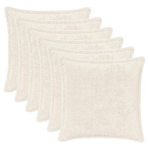 vidaXL Funda de almohada 6 uds. HOUTEN Blanco 30 x 30 cm