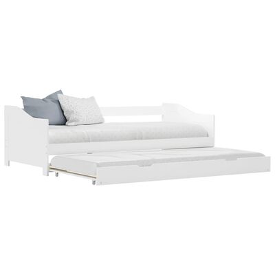 vidaXL Estructura de sofá cama madera de pino blanco 90x200 cm