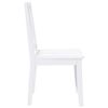 vidaXL Sillas de comedor 2 unidades madera maciza de caucho blanco
