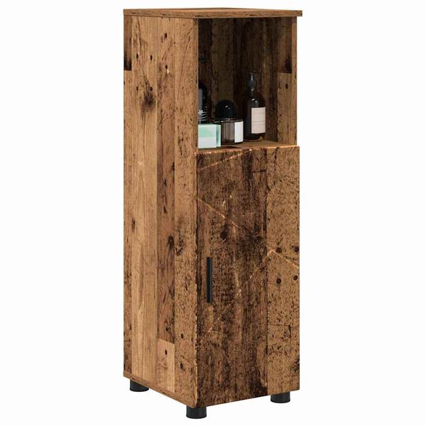 vidaXL Gabinete de Ba&ntilde;o con puerta Madera Vieja 30 x 35 x 95 cm