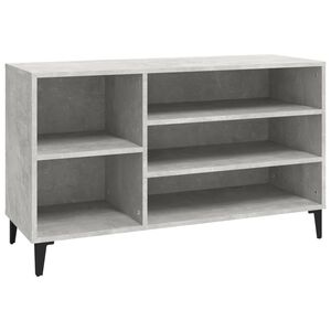 vidaXL Zapatero madera contrachapada gris hormig&oacute;n 102x36x60 cm