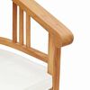 vidaXL Silla 2 pcs Marr&oacute;n 63 x 58 x 89 cm Madera de teca maciza