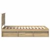 vidaXL Estructura de cama Sonoma 100 x 200 cm Madera de pino macizo