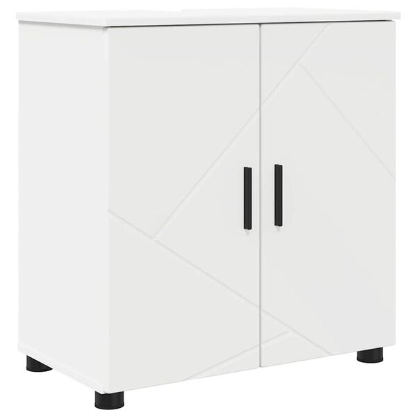 vidaXL Gabinete de Ba&ntilde;o 61 x 35 x 64 cm Madera contrachapada & Metal