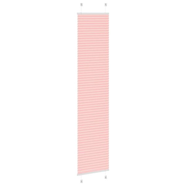 vidaXL Estor Plisado rosa 45x200 cm Tela Ancho 44,4 cm Poliéster