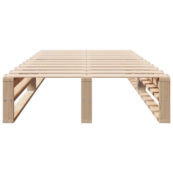 vidaXL Estructura de cama sin colch&oacute;n madera maciza de pino 90x190 cm