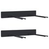 vidaXL Estantes de pared de jard&iacute;n para herramientas 2 uds acero negro