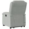 vidaXL Sill&oacute;n reclinable de masaje elevable terciopelo gris claro