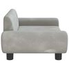 vidaXL Cama para perros de terciopelo gris claro 70x45x33 cm