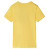 Camiseta infantil de manga corta ocre claro 116