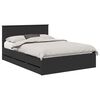 vidaXL Estructura de cama Negro 140 x 200 cm Madera Ingenieril