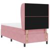 vidaXL Cama tipo Box Spring con colch&oacute;n Rosa 190 x 90 cm Poli&eacute;ster