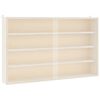 vidaXL Vitrina de madera para coleccionistas con puertas 60x8,5x37 cm