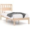 vidaXL Estructura de cama madera maciza de pino 100x200 cm