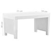 vidaXL Set de muebles de jard&iacute;n 4 piezas con cojines pl&aacute;stico blanco