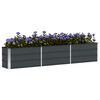 vidaXL Jardinera Antracita 240 x 40 x 45 cm Acero