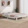 vidaXL Estructura de cama sin colchón madera de pino blanco 160x200 cm