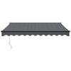 vidaXL Toldo retr&aacute;ctil autom&aacute;tico gris antracita 3x2,5 m