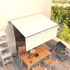 vidaXL Toldo autom&aacute;tico retr&aacute;ctil con persiana color crema 3x2,5m